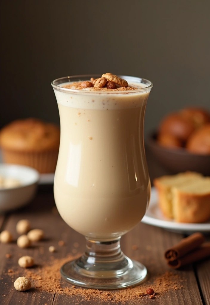 12 Protein-Packed Vegan Smoothies That Taste Like Dessert (Wait Until You Try #7!) - 11. Cinnamon Roll Protein Smoothie