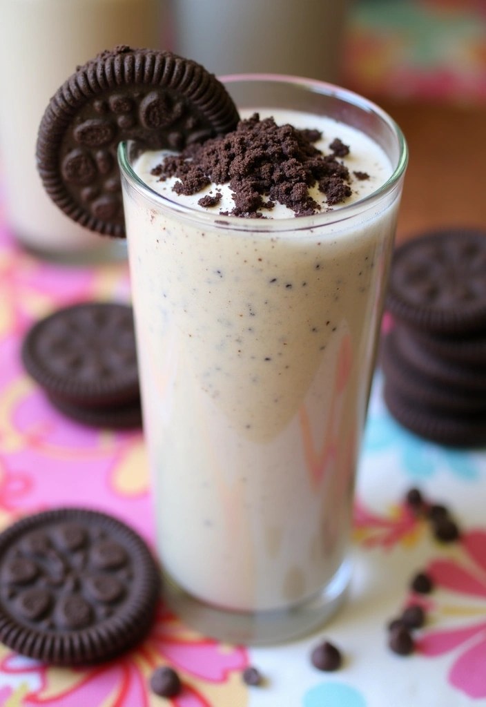 12 Protein-Packed Vegan Smoothies That Taste Like Dessert (Wait Until You Try #7!) - 7. Cookies and Cream Protein Smoothie