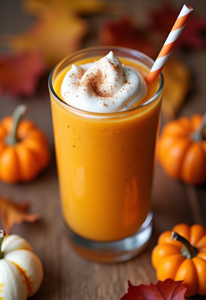 12 Protein-Packed Vegan Smoothies That Taste Like Dessert (Wait Until You Try #7!) - 9. Spiced Pumpkin Protein Smoothie
