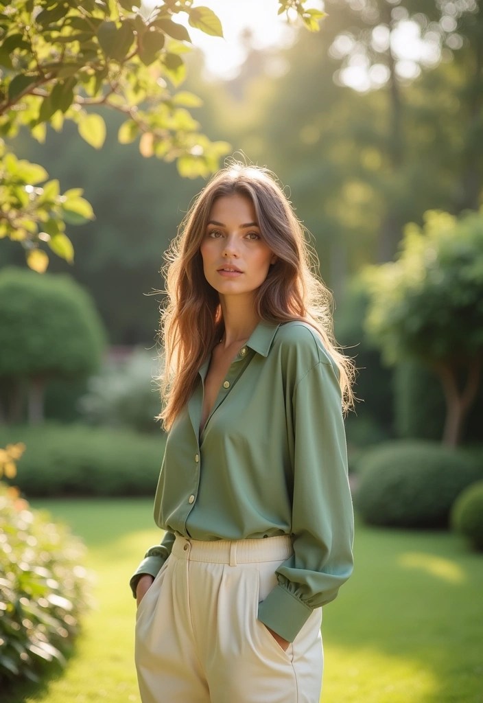 15 Dreamy & Aesthetic Spring Color Combinations to Try – Fresh, Trendy & Your Friends Will Be Jealous! - 7. Sage Green & Cream