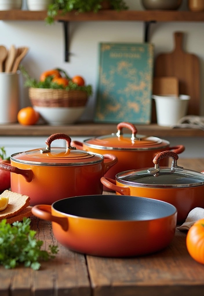 15 Luxury Cookware Sets That Make You Feel Like a Michelin Star Chef (#8 Will Blow Your Mind!) - 10. Rachael Ray Cucina Nonstick Cookware Set