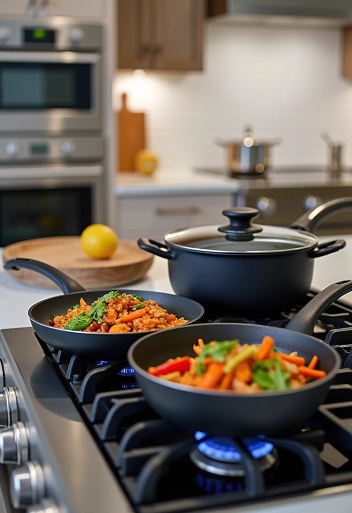 15 Luxury Cookware Sets That Make You Feel Like a Michelin Star Chef (#8 Will Blow Your Mind!) - 3. Calphalon Contemporary Nonstick Cookware Set