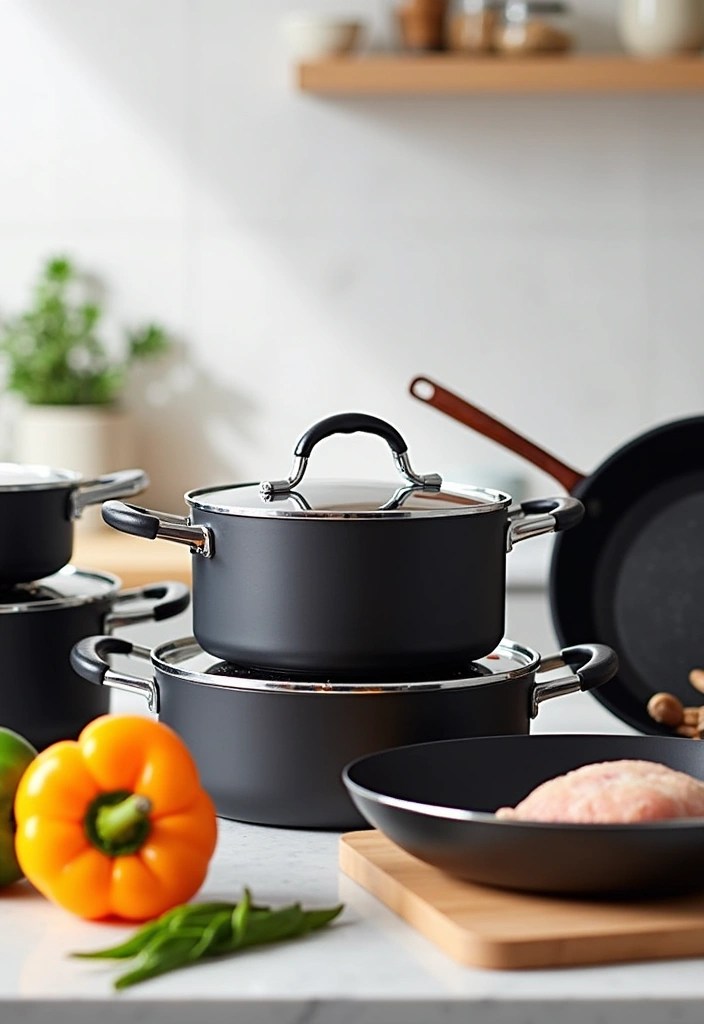 15 Luxury Cookware Sets That Make You Feel Like a Michelin Star Chef (#8 Will Blow Your Mind!) - 5. T-fal Ultimate Hard Anodized Cookware Set