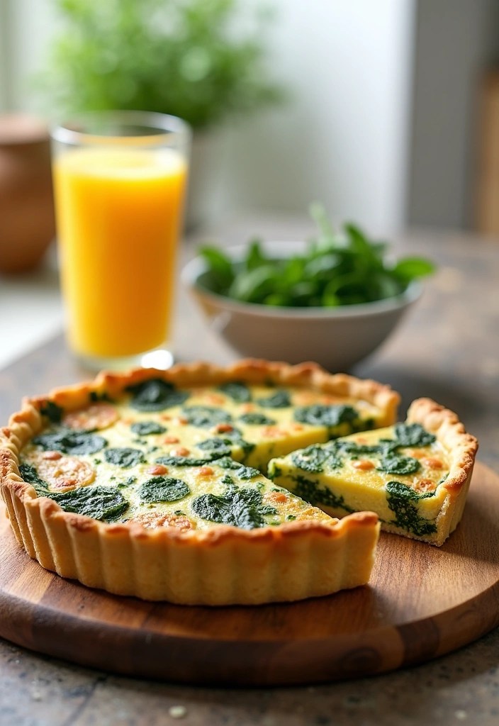 17 Aesthetic & Delicious Mother’s Day Brunch Recipes – Pretty, Tasty & Totally Impressive! (#5 is a Showstopper!) - 3. Quiche Lorraine with Spinach
