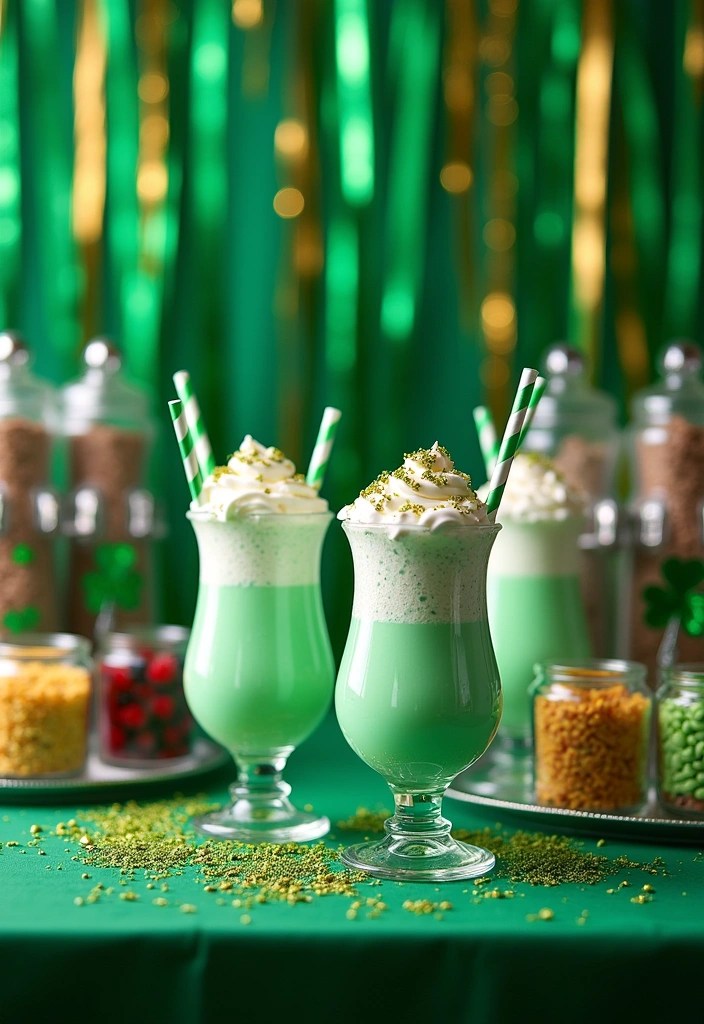 18 Aesthetic & Fun St. Patrick's Day Party Ideas – Festive, Trendy & Shamrock-Chic! (#15 is a Must-Try!) - 1. Shamrock Shakes Bar