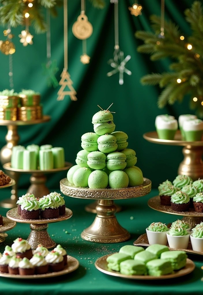 18 Aesthetic & Fun St. Patrick's Day Party Ideas – Festive, Trendy & Shamrock-Chic! (#15 is a Must-Try!) - 15. Green Dessert Table