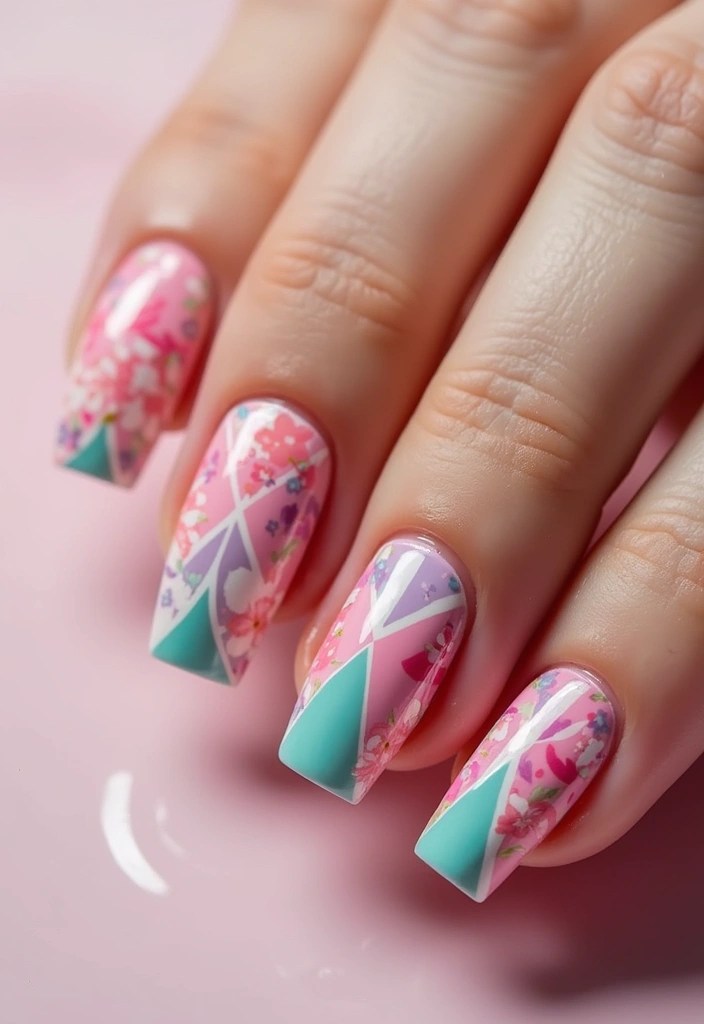 18 Easy Nail Art Techniques That Will Have You Spring-Ready in No Time! - 5. Geometric Glam