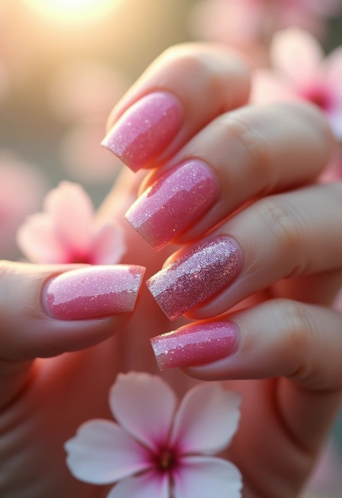 18 Easy Nail Art Techniques That Will Have You Spring-Ready in No Time! - 7. Gradient Glitter Glam