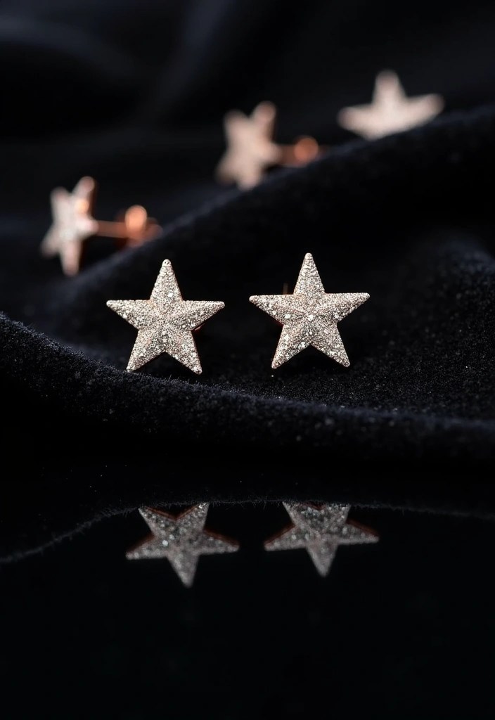 30+ Stunning Earring Trends: Hoop, Stud, and Statement Styles You Need to Try - 14. Glitter and Shine