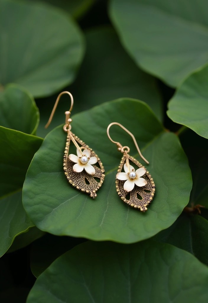 30+ Stunning Earring Trends: Hoop, Stud, and Statement Styles You Need to Try - 15. Nature-Inspired Designs