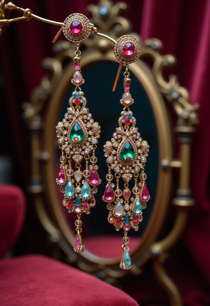 30+ Stunning Earring Trends: Hoop, Stud, and Statement Styles You Need to Try - 3. Statement Chandelier Earrings