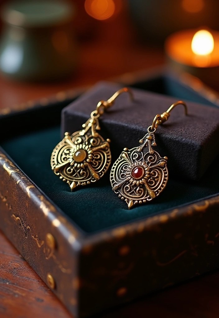 30+ Stunning Earring Trends: Hoop, Stud, and Statement Styles You Need to Try - 9. Vintage-Inspired Earrings