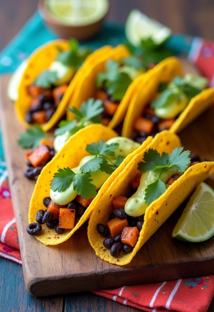 7 Delightful Vegetarian Brunch Recipes for a Memorable Easter Celebration! - 2. Sweet Potato and Black Bean Tacos