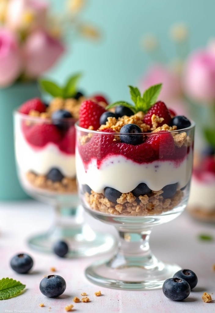 7 Delightful Vegetarian Brunch Recipes for a Memorable Easter Celebration! - 3. Berry and Yogurt Parfaits