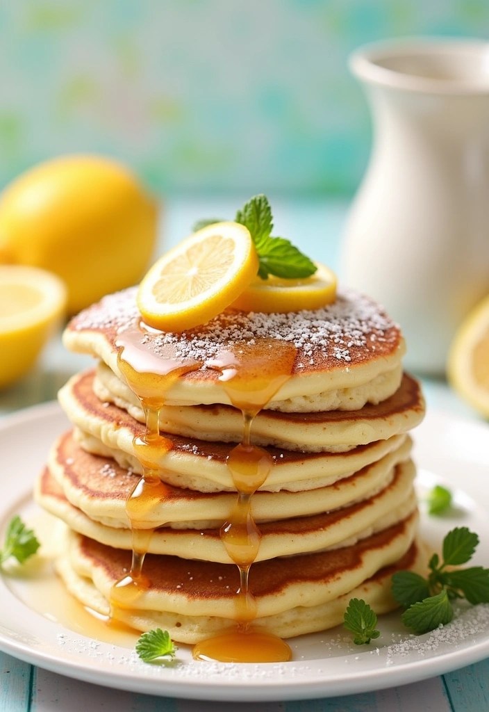 7 Delightful Vegetarian Brunch Recipes for a Memorable Easter Celebration! - 4. Lemon Ricotta Pancakes