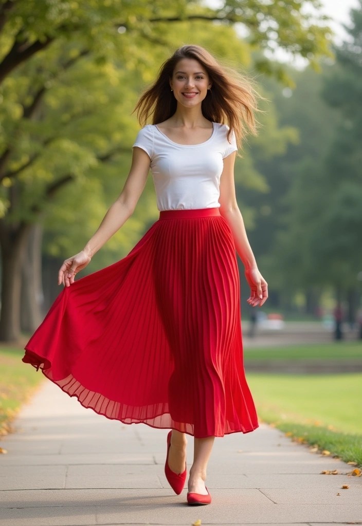 10 Cherry Red Fashion Trends That Will Make You Stand Out This Season! - 5. Cherry Red Skirts
