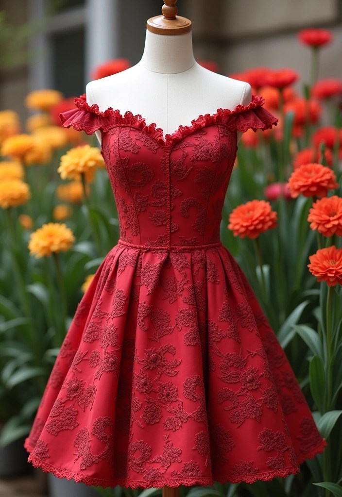 10 Cherry Red Fashion Trends That Will Make You Stand Out This Season! - 8. Cherry Red Prints and Patterns