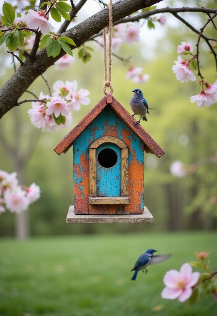 15 Creative Spring DIY Garden Decor Ideas to Transform Your Backyard Into a Stunning Oasis! - 10. DIY Birdhouse