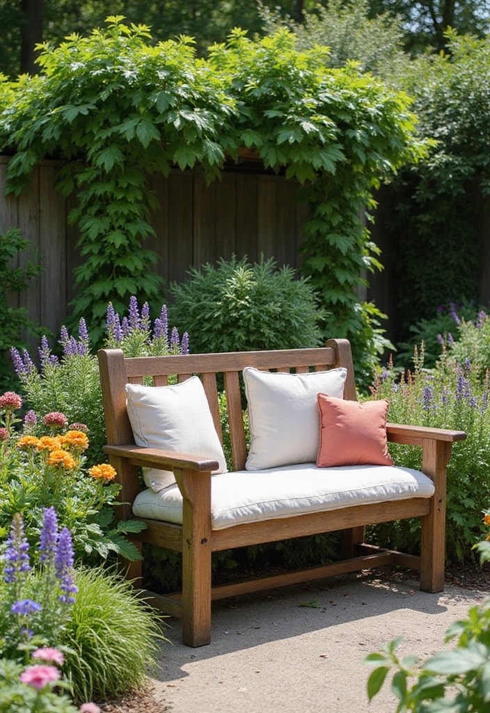 15 Creative Spring DIY Garden Decor Ideas to Transform Your Backyard Into a Stunning Oasis! - 13. DIY Garden Bench
