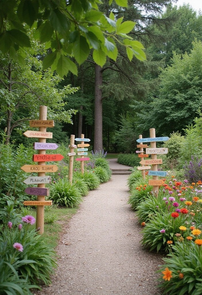 15 Creative Spring DIY Garden Decor Ideas to Transform Your Backyard Into a Stunning Oasis! - 3. DIY Garden Pathway Markers