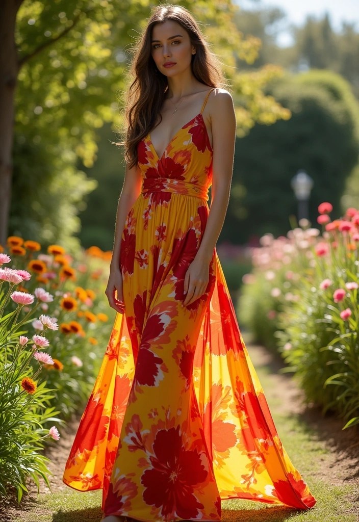 15 Floral Dresses That Will Make You Feel Like a Spring Goddess (Warning: #7 Is a Stunner!) - 1. Bright and Bold Blooms