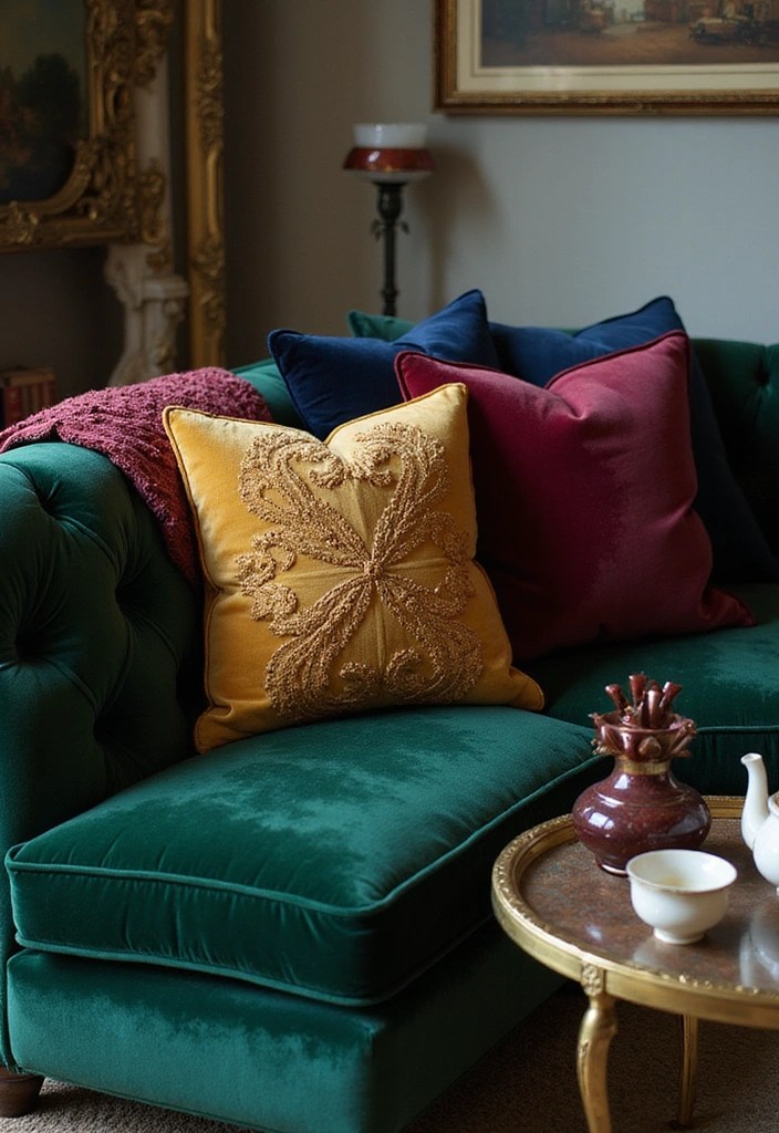 5 Enchanting Castlecore Aesthetic Must-Haves for Your Fairytale Home! - 1. Opulent Velvet Textiles