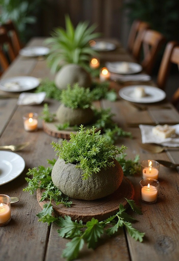 7 DIY Kokedama Projects That Will Add a Touch of Nature to Your Space! - 2. Kokedama Centerpiece for the Dining Table