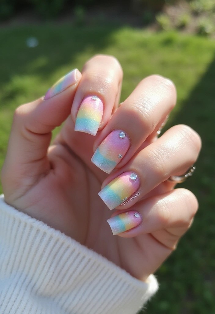 Butterfly Glaze & Aura Tips: Spring’s Most Viral Nail Designs for a Fresh Manicure! 🌼 - 2. Aura Nail Art