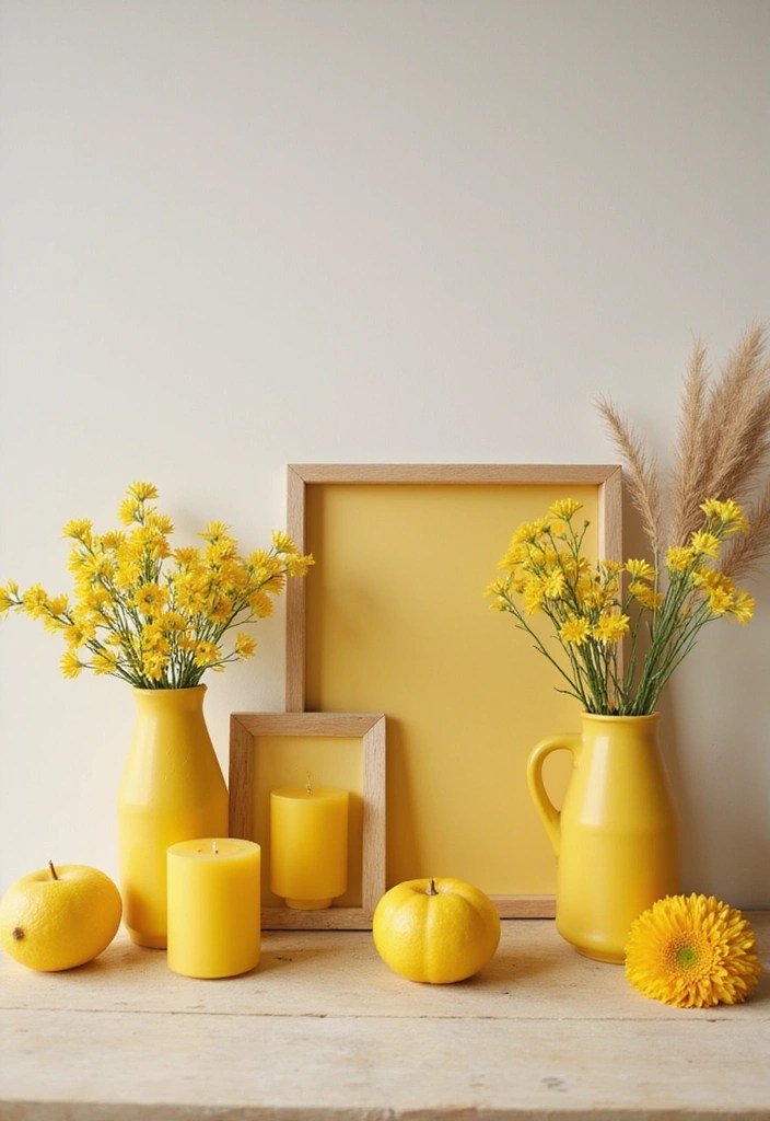 Feel the Sunshine: 8 Butter Yellow Accents to Brighten Your Home This Season! - 6. Bright Butter Yellow Decorative Accents