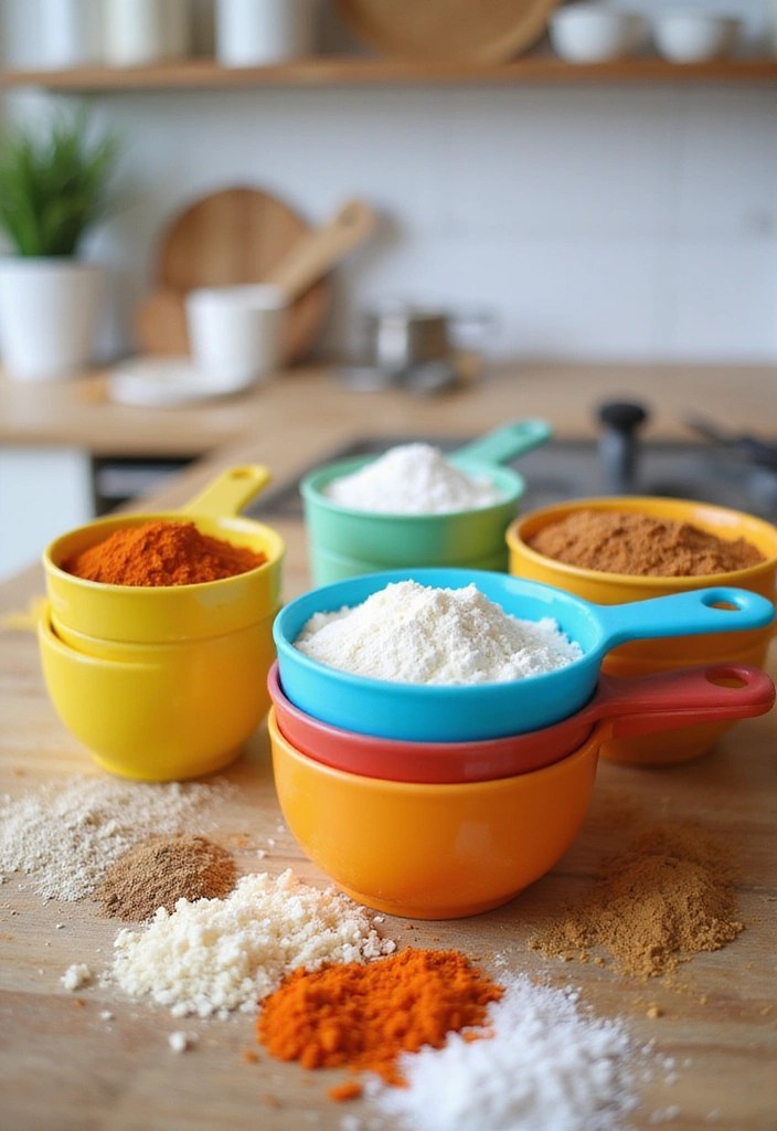 Kaleidoscope Kitchen: 5 Colorful Gadgets to Brighten Your Culinary Adventures - 4. Cheerful Measuring Cups: Precision with Personality