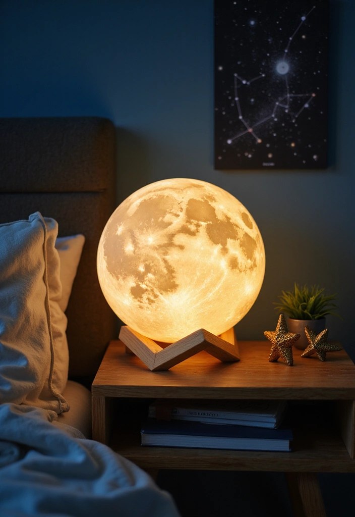 Lunar Luxe: 10 Celestial-Themed Accessories for Starry Nights - 1. Moon Lamps: Illuminate Your Night