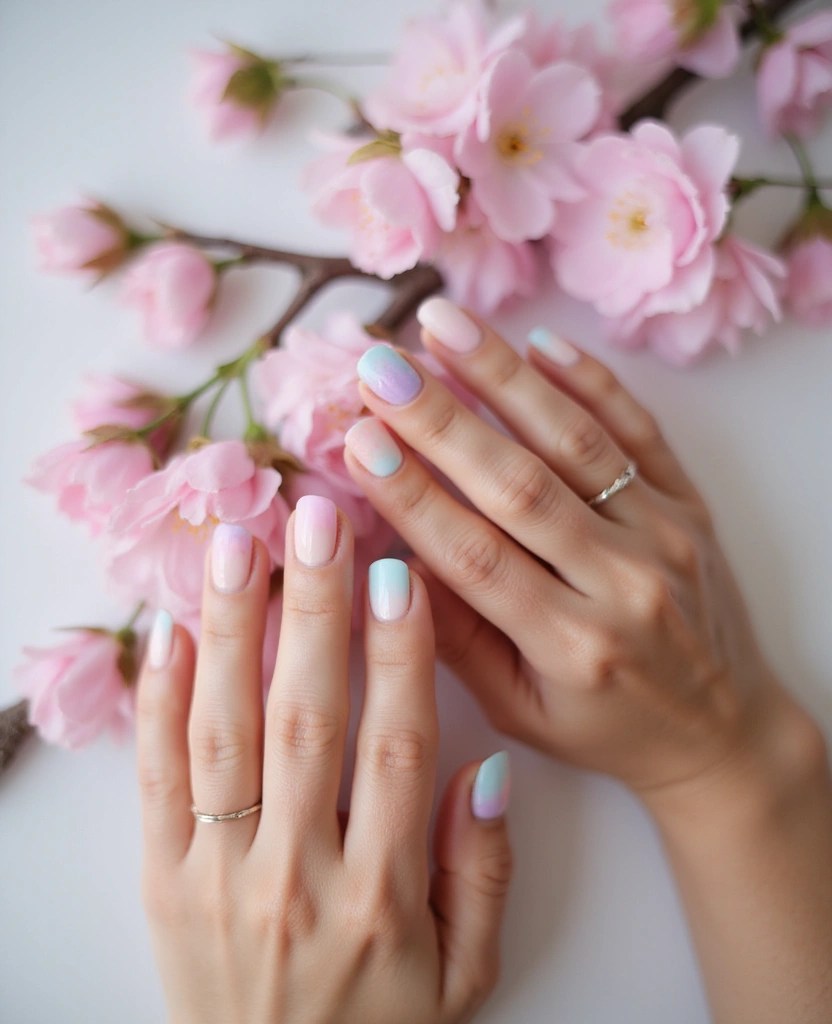 Soft Girl Pastels & Chrome Blossoms: The 8 Hottest Spring Nail Trends You Need to Try - 4. Gradient Ombre Nails