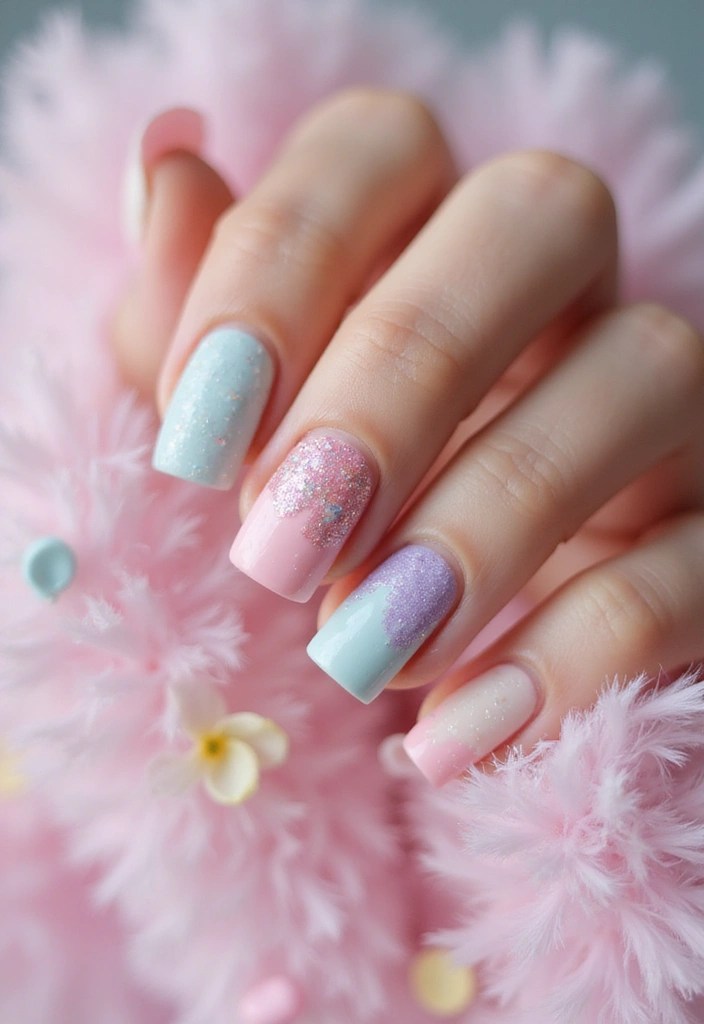 Soft Girl Pastels & Chrome Blossoms: The 8 Hottest Spring Nail Trends You Need to Try - 8. Textured Pastel Nails