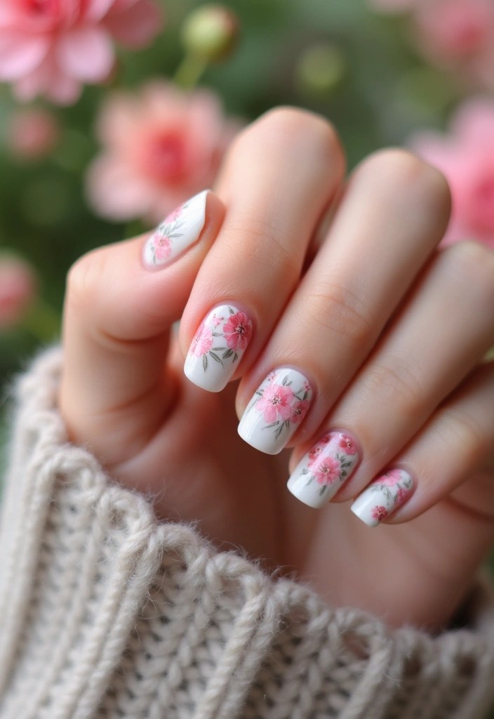 Transform Your Nails with These 12 Seasonal Trends (Bloomcore & Jelly Glaze Must-Haves!) - 1. Floral Fantasy