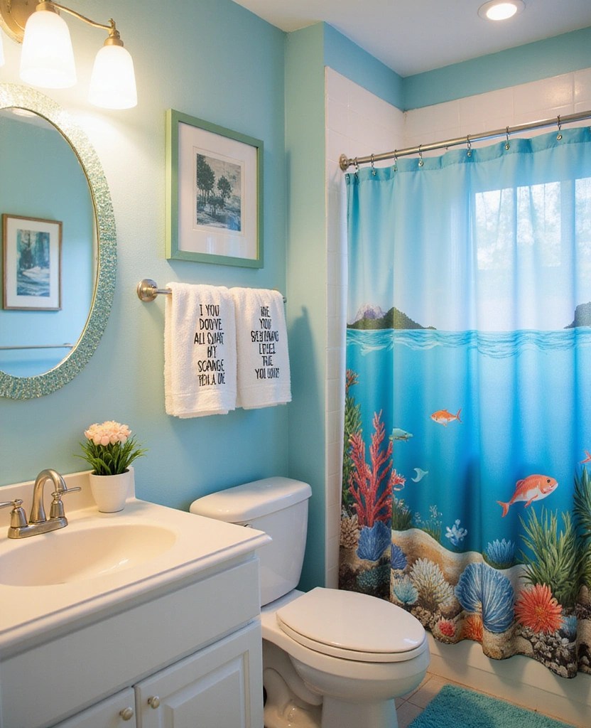 Whimsical Wonders: 12 Quirky Home Decor That Makes Your Space Pop - 11. Playful Bathroom Decor