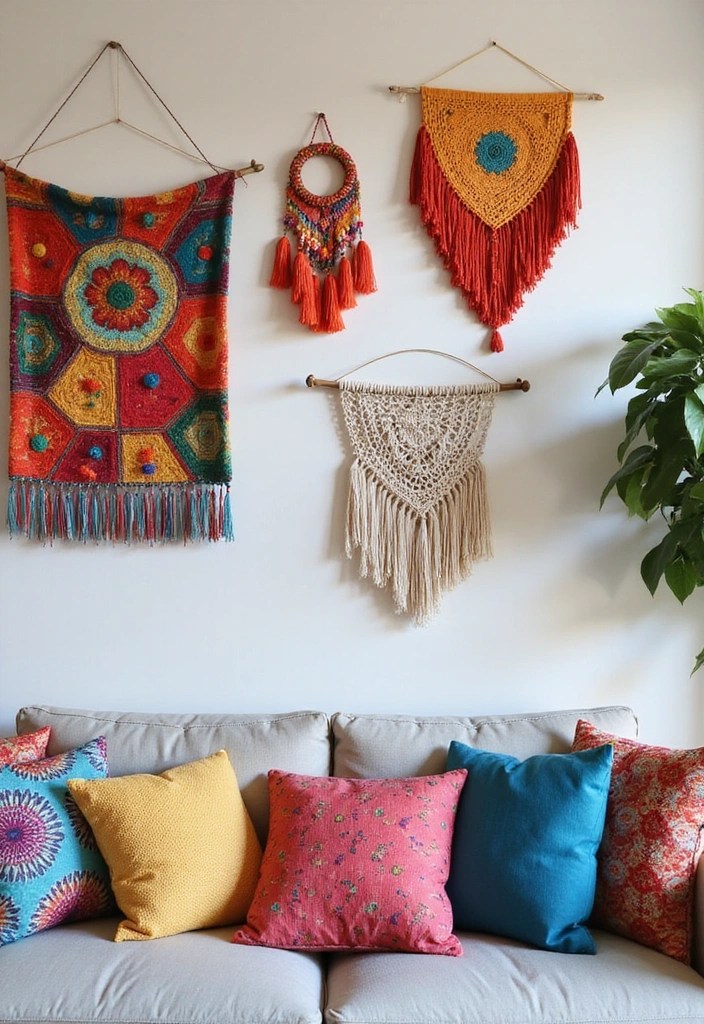Whimsical Wonders: 12 Quirky Home Decor That Makes Your Space Pop - 4. Artistic Wall Hangings