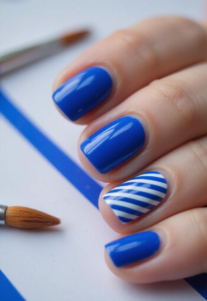 10 Easy Nail Art Techniques That Will Blow Your Mind (Even Beginners Can Do #5!) - 5. Stripes Galore (Beginners Can Do This!)