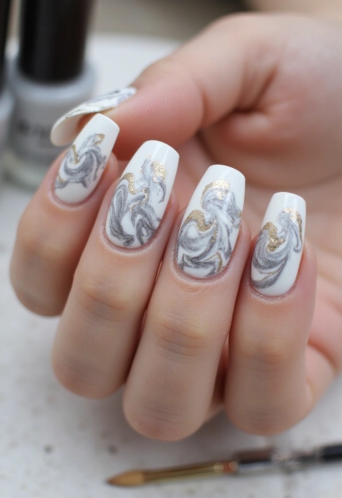 10 Easy Nail Art Techniques That Will Blow Your Mind (Even Beginners Can Do #5!) - 6. Marble Effect