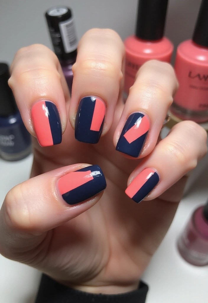 10 Easy Nail Art Techniques That Will Blow Your Mind (Even Beginners Can Do #5!) - 7. Geometric Shapes