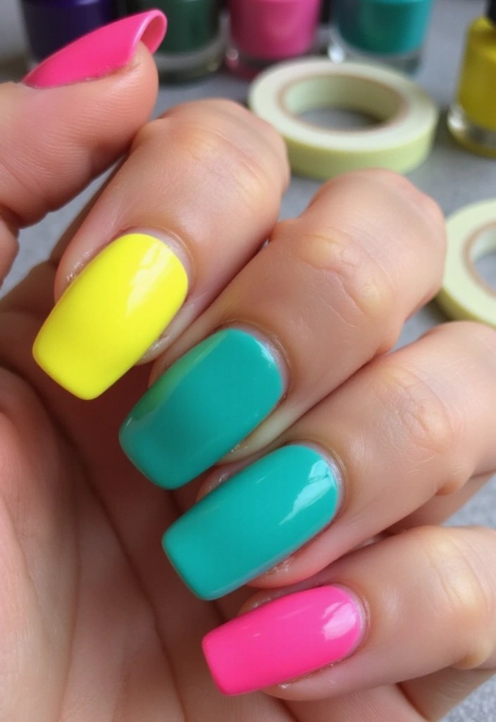 10 Easy Nail Art Techniques That Will Blow Your Mind (Even Beginners Can Do #5!) - 8. Color Block Magic