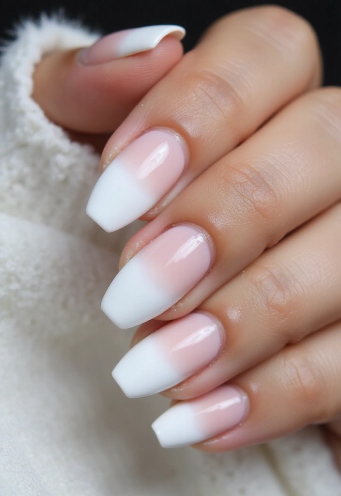 10 Elegant White Nail Polish Trends That Will Elevate Your Style Game! - 4. Ombre White Nails