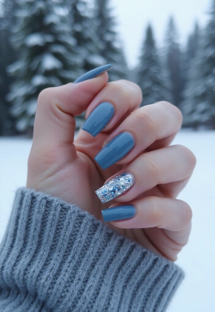 10 Must-Have Biab Nail Colors for Every Season (Get Ready to be Obsessed with #3!) - 4. Cool Slate Blue - Winter Calm
