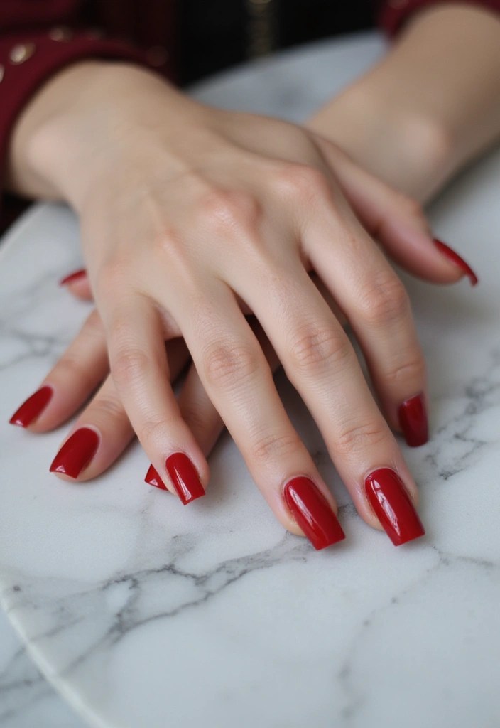 10 Must-Have Biab Nail Colors for Every Season (Get Ready to be Obsessed with #3!) - 8. Classic Red - Timeless Elegance