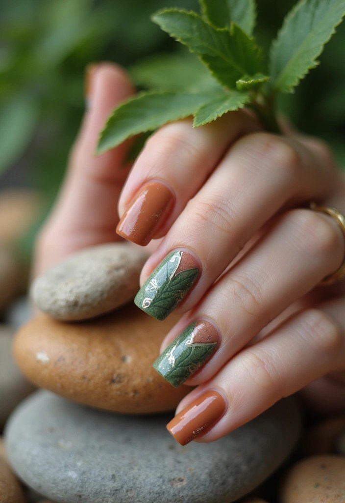10 Must-Try Spring 2025 Nail Color Trends That Will Turn Heads! - 3. Earthy Tones