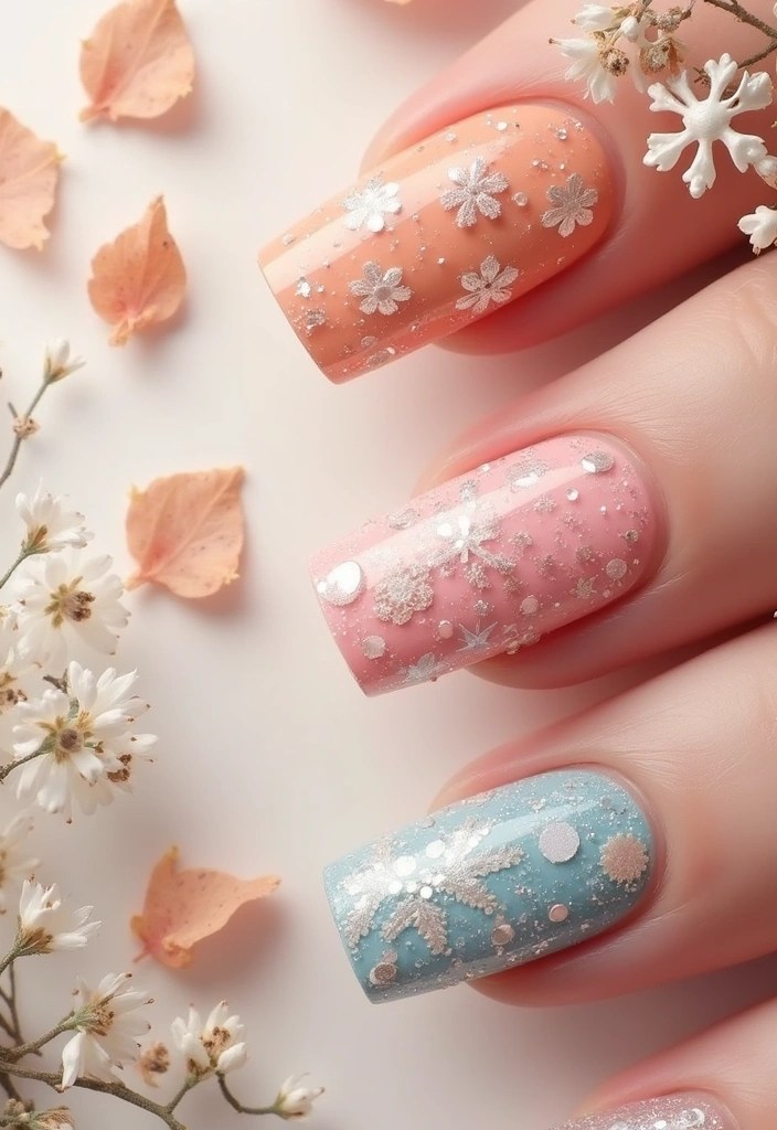 10 Soft French Manicure Inspirations That Will Steal Your Heart! - 10. Seasonal Inspirations