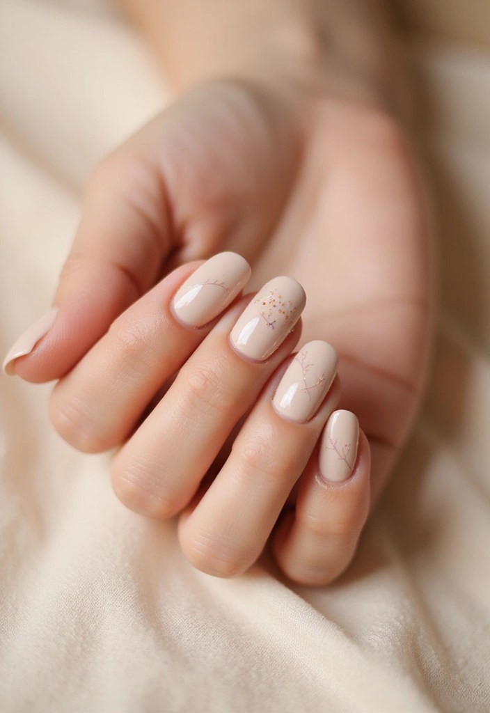 10 Soft French Manicure Inspirations That Will Steal Your Heart! - 9. Minimalist Line Art