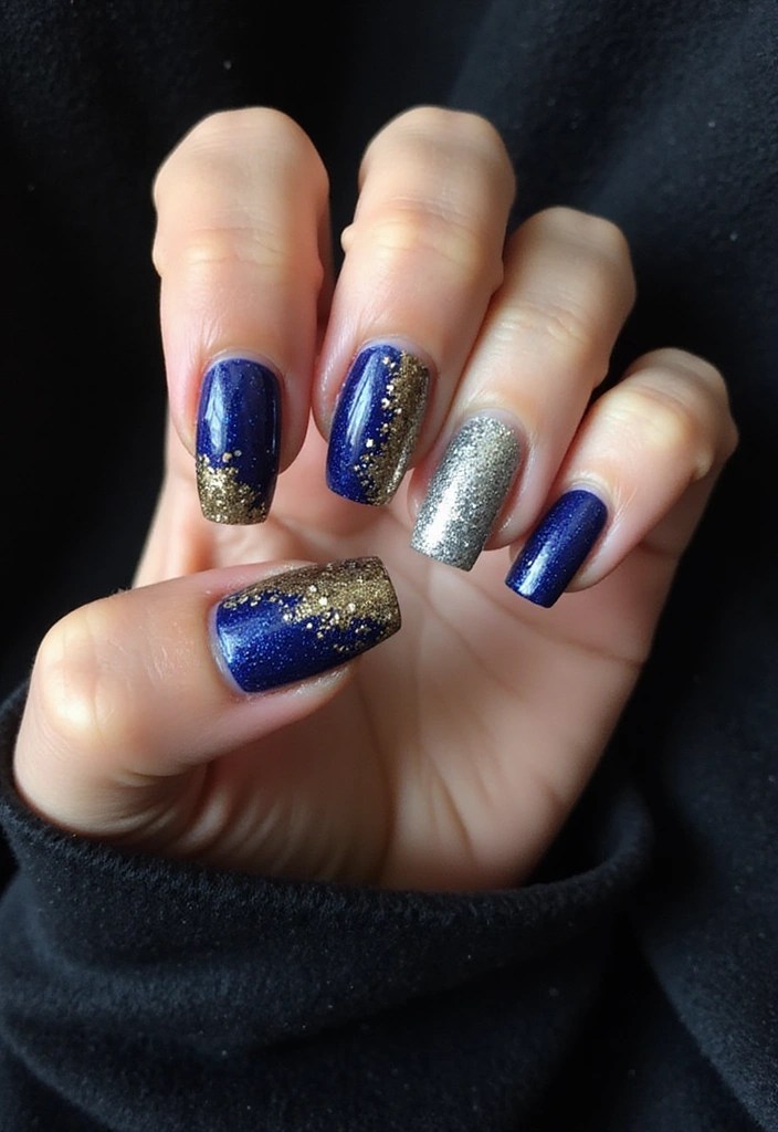 12 Easy BIAB Nail Shapes You Can Do at Home (Your Friends Will Be Shocked!) - 11. Glitter Bomb Nails