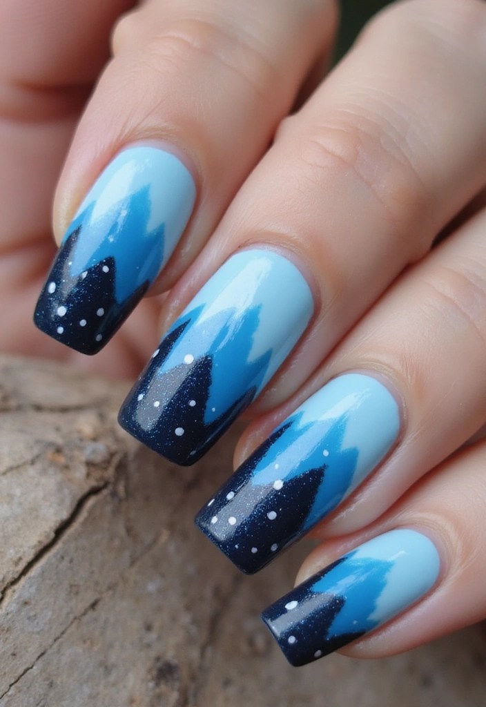 12 Easy BIAB Nail Shapes You Can Do at Home (Your Friends Will Be Shocked!) - 8. Mountain Shape
