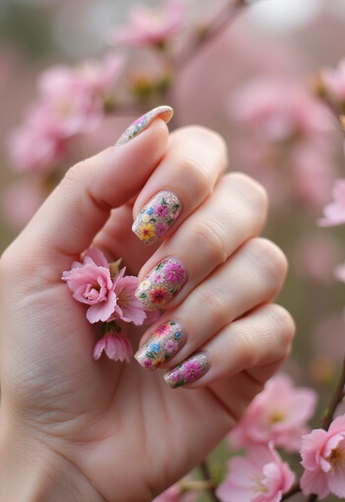 12 Must-See BIAB Nail Shape Trends That Will Elevate Your Nail Game! - 10. Seasonal Floral Nails