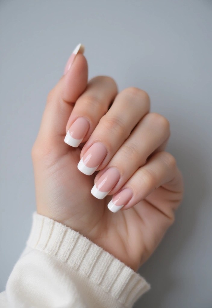 12 Stunning Neutral Nail Art Ideas That Will Make You Rethink Your Manicure! - 7. Classic French Twist